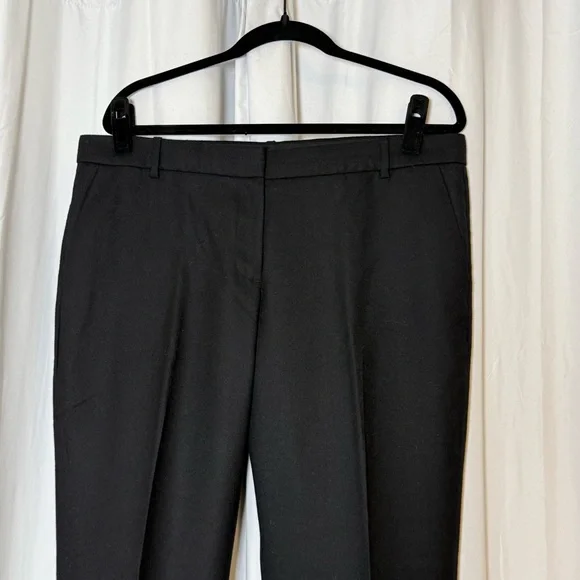 J.Crew Café Capri Wool Black Ankle Pants Womens 12 Tall - Picture 4 of 9